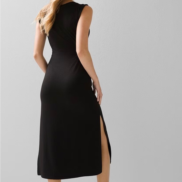 jersey dress size Small Adorable ruching at the sides of waist, slits by legs - Picture 7 of 7